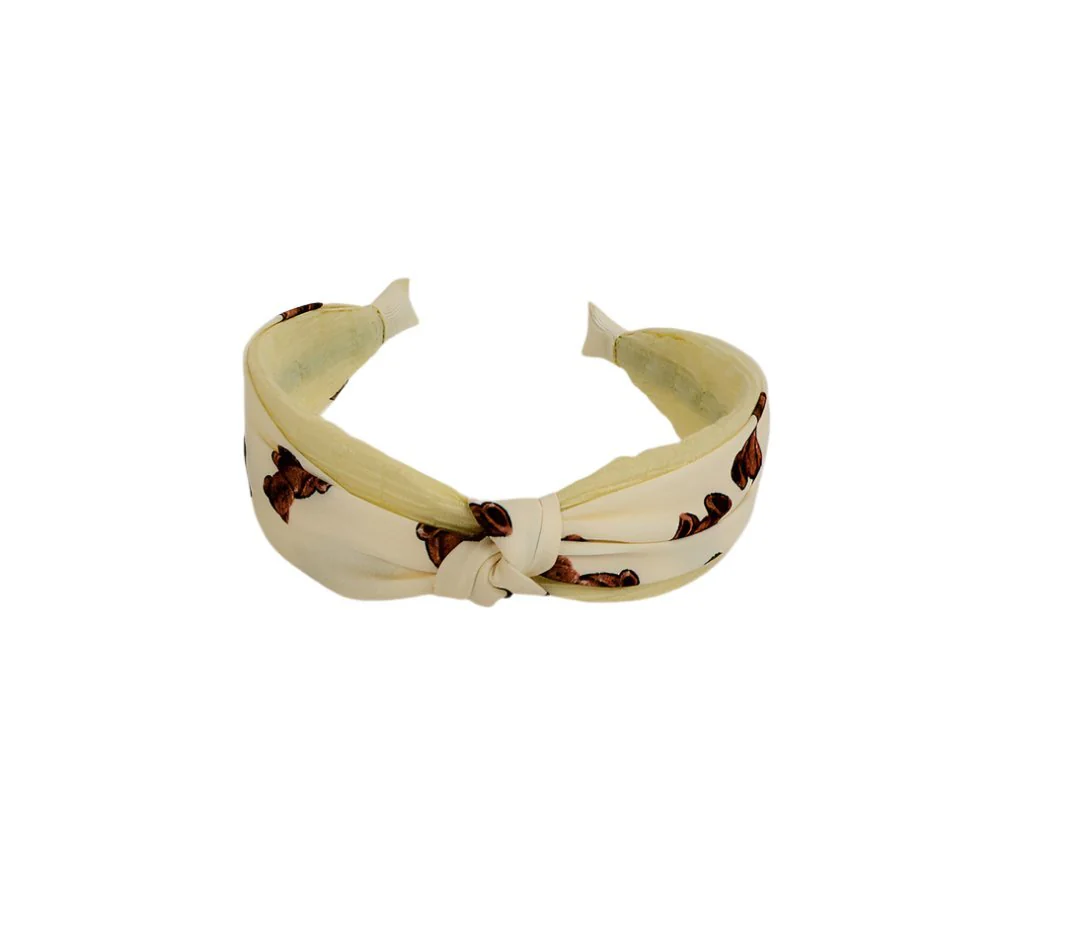 عصابة شعر مطبوعة بتصميم عقدة - Image 2