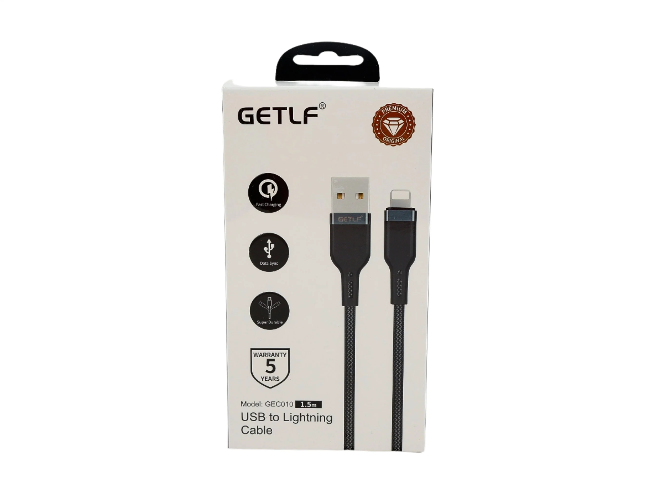 كيبل GETLF USB إلى لايتنينج بطول 1.5 متر - Image 2