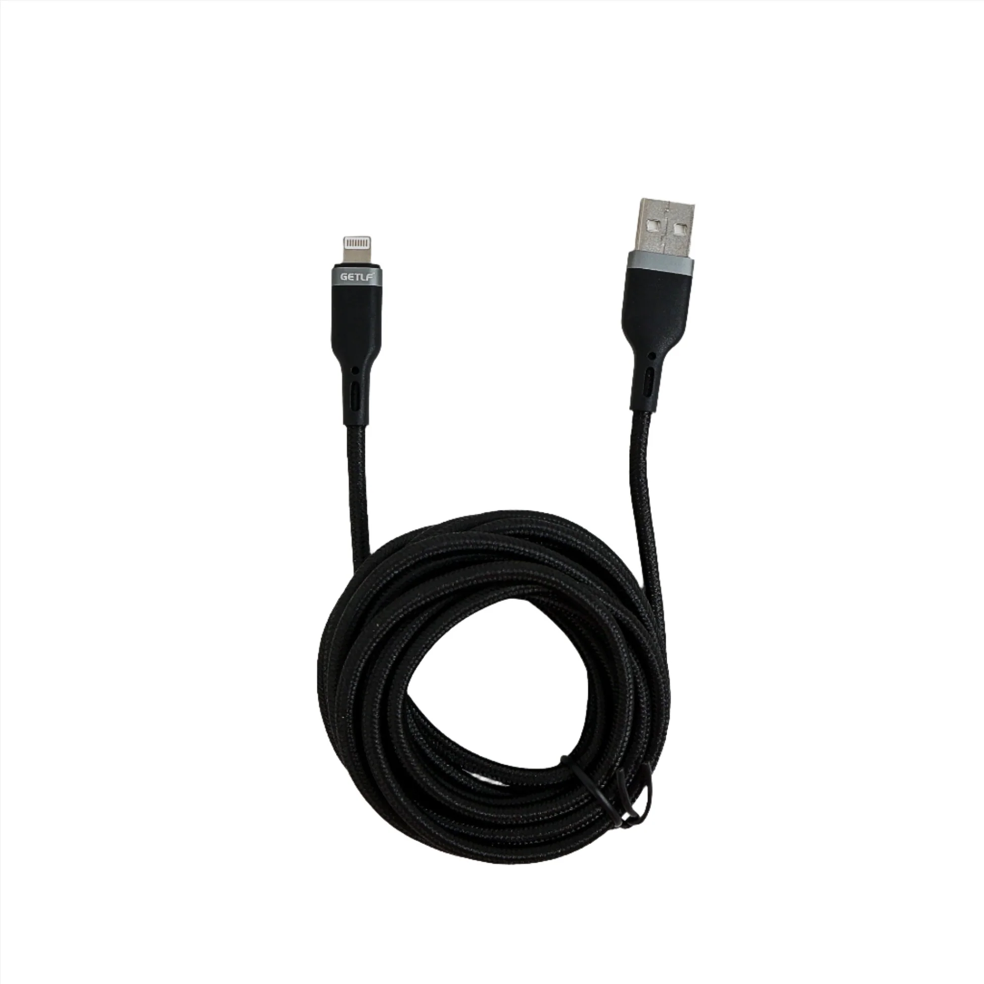 كابل شحن GEC011 جيتلف  USB-A إلى لايتنينج 3 متر - أسود
 - Image 2