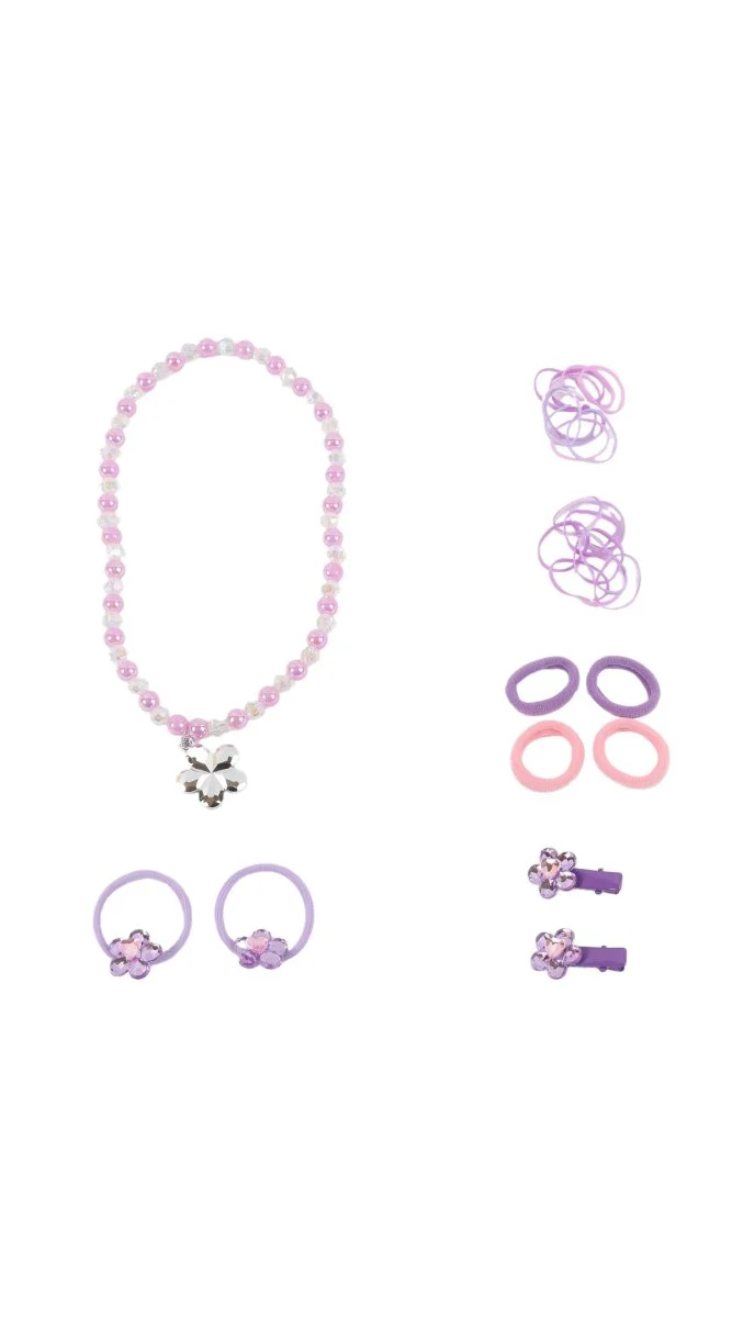 مجموعة اكسسوارات شعر أرنب بنفسجي - Image 3