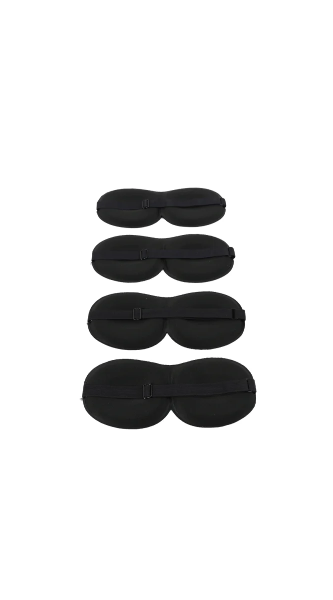 غطاء عيون للنوم أسود 3D - Image 3
