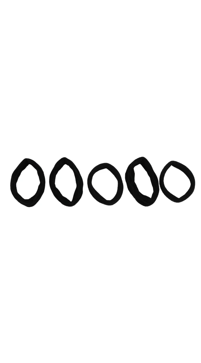 أربطة شعر ناعمة بألوان متعددة - Image 4