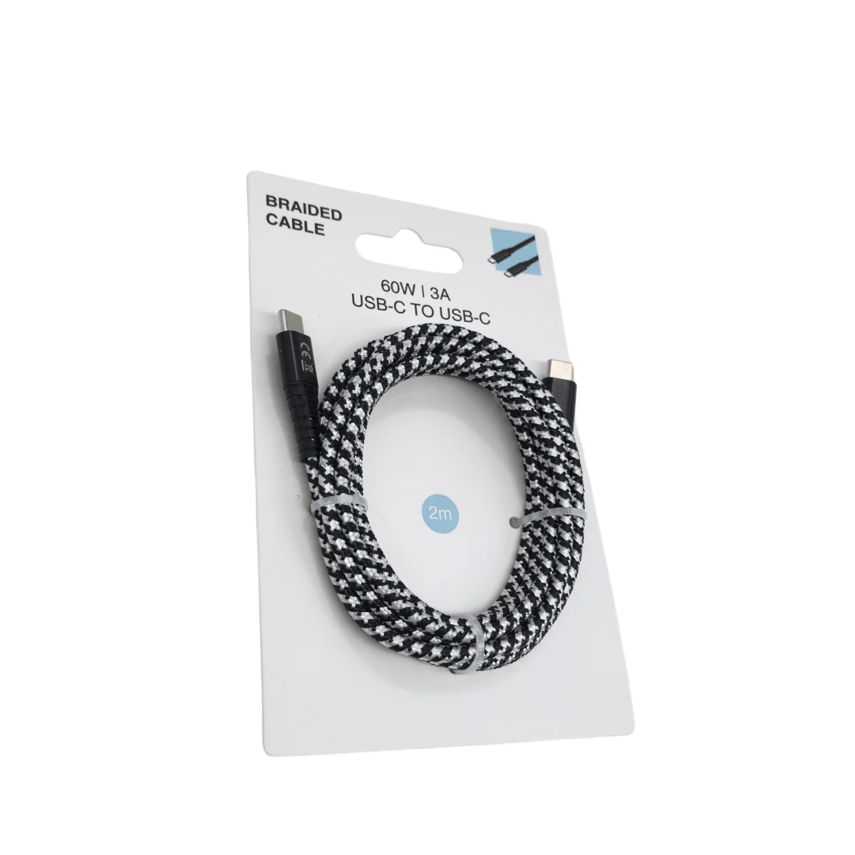 كابل USB-C مضفر 2م - 60W - Image 2