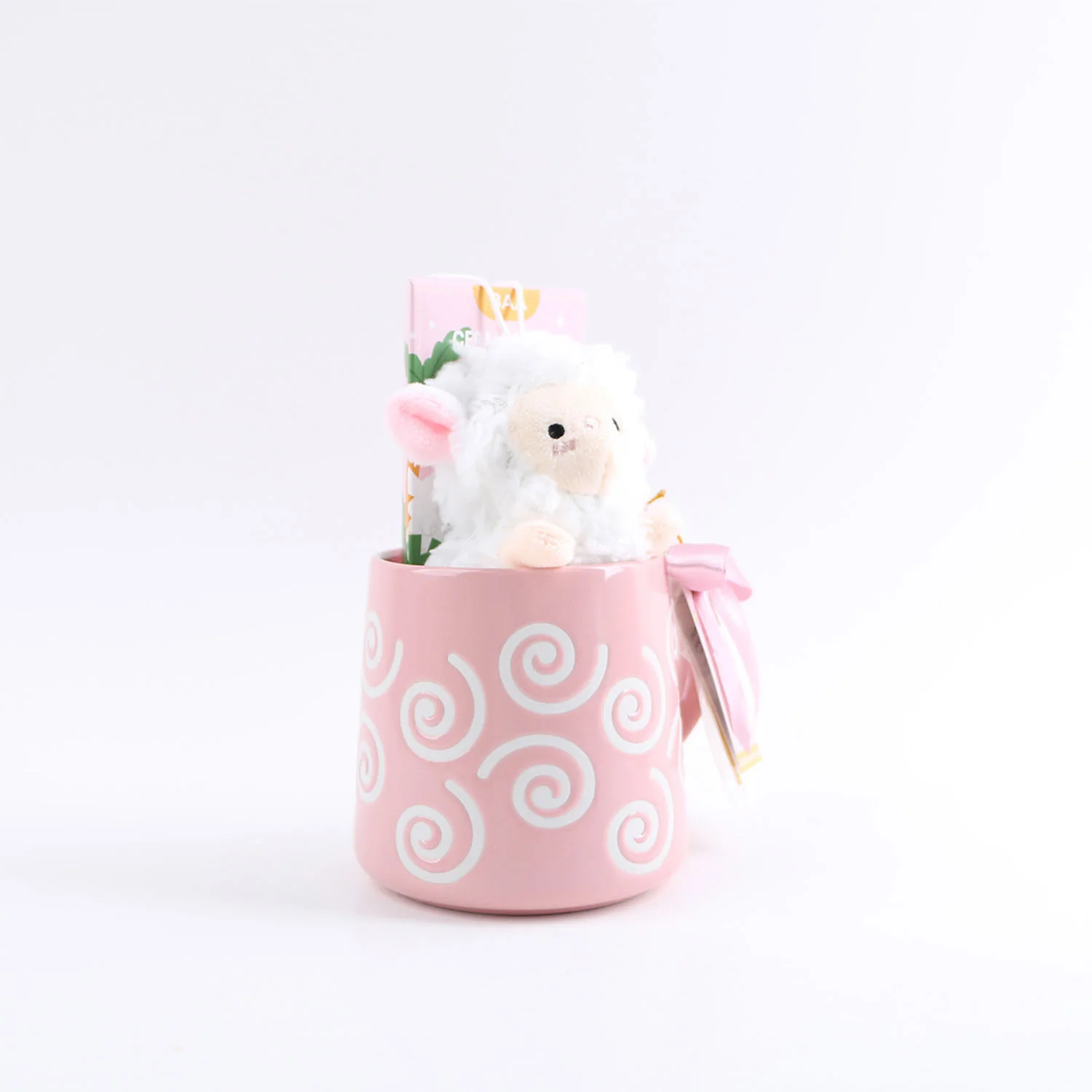 كوب سيراميك بتصميم هدية مع دمية لطيفة - Image 3