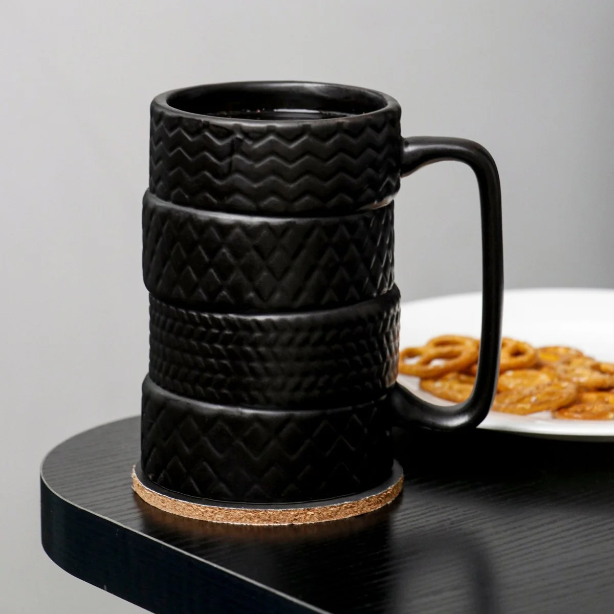 كوب سيراميك بتصميم إطار مع قاعدة كاس - Image 4