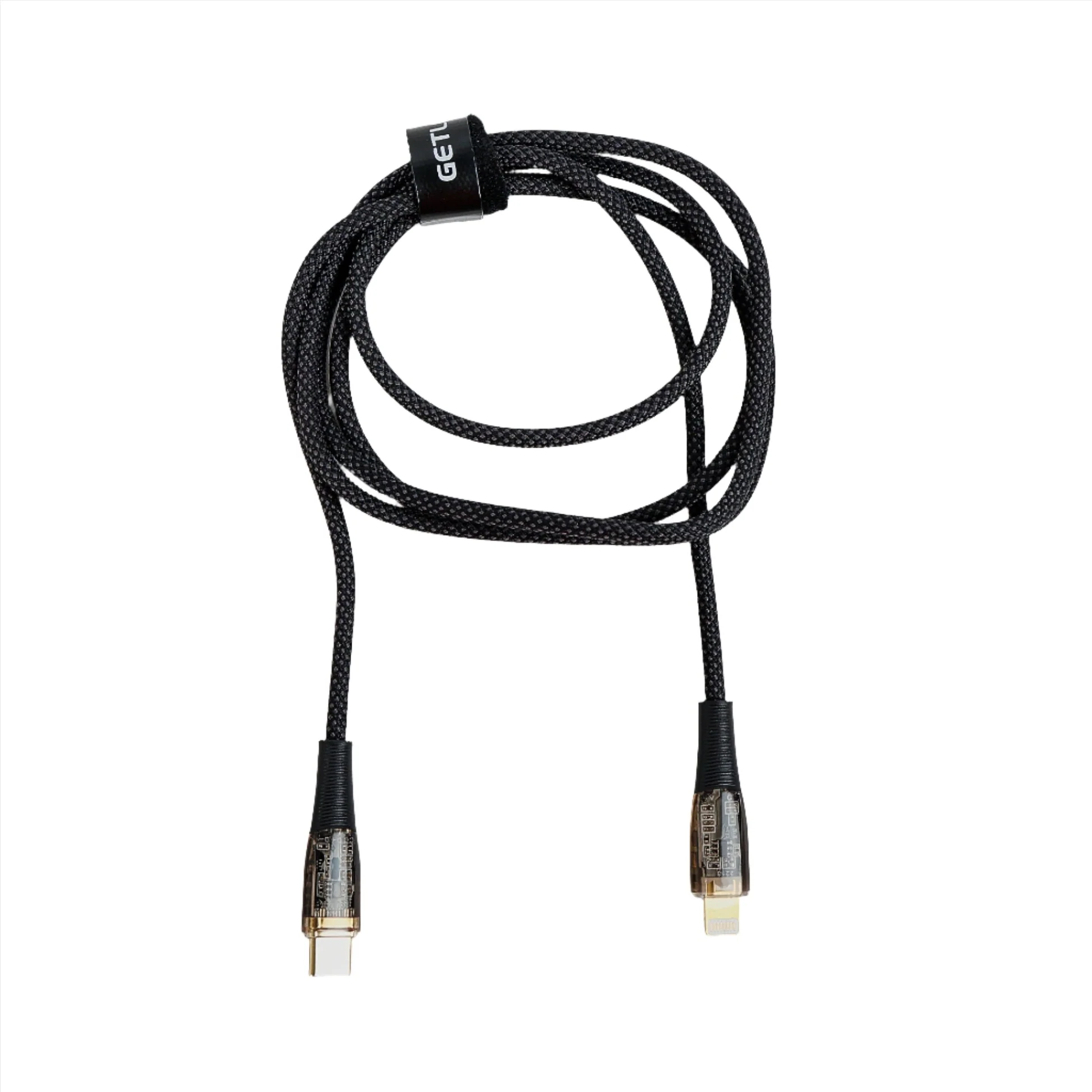 كابل شحن USB C إلى Lightning - أسود GTC040 - Image 2