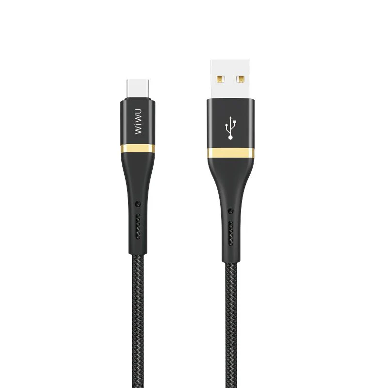 كابل شحن WiWU USB إلى Type-C مع غلاف نايلون مقاوم للتشابك