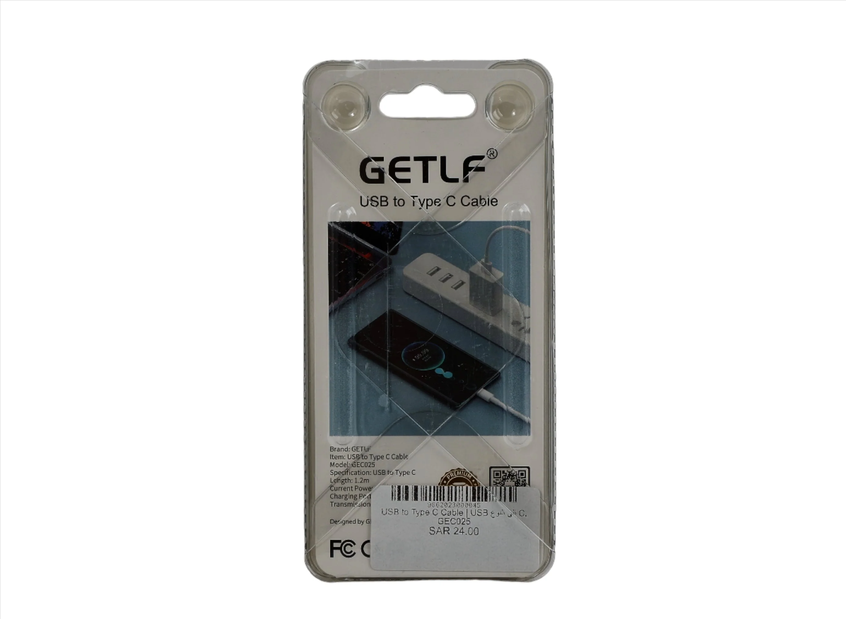 كابل USB إلى النوع C، موديل GEC025. - Image 3