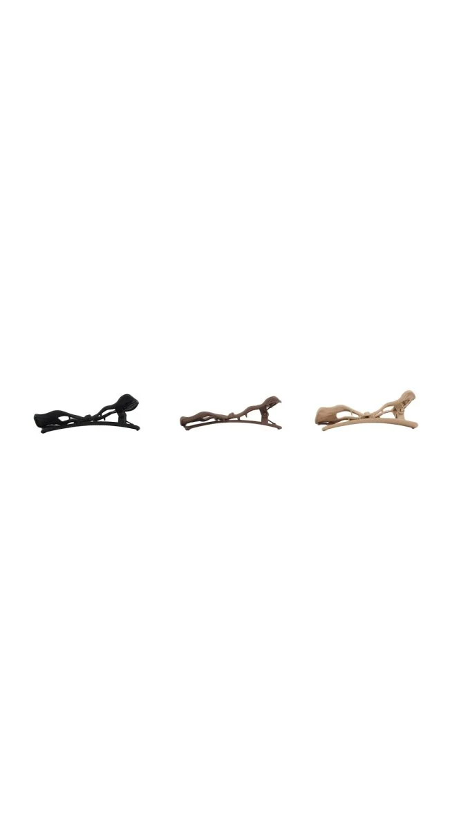 مشابك شعر بتصميم فيونكة بألوان محايدة - Image 3