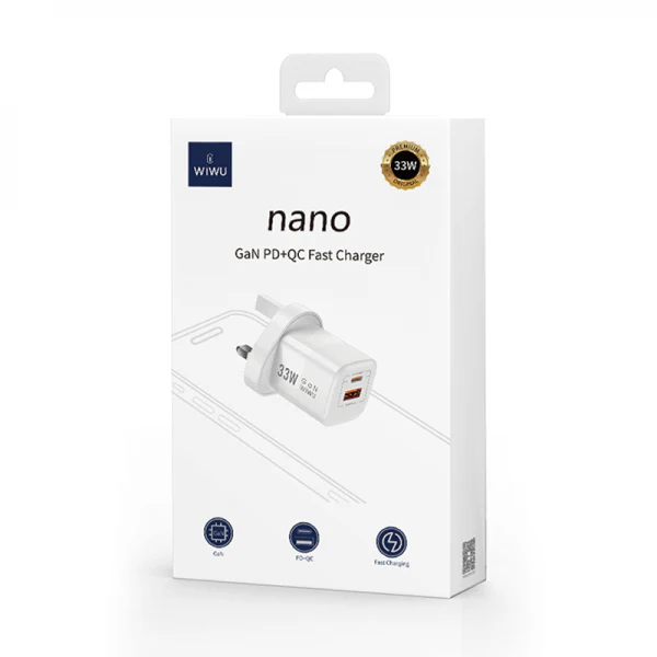 شاحن Wiwu nano 33W GaN سريع - Image 2