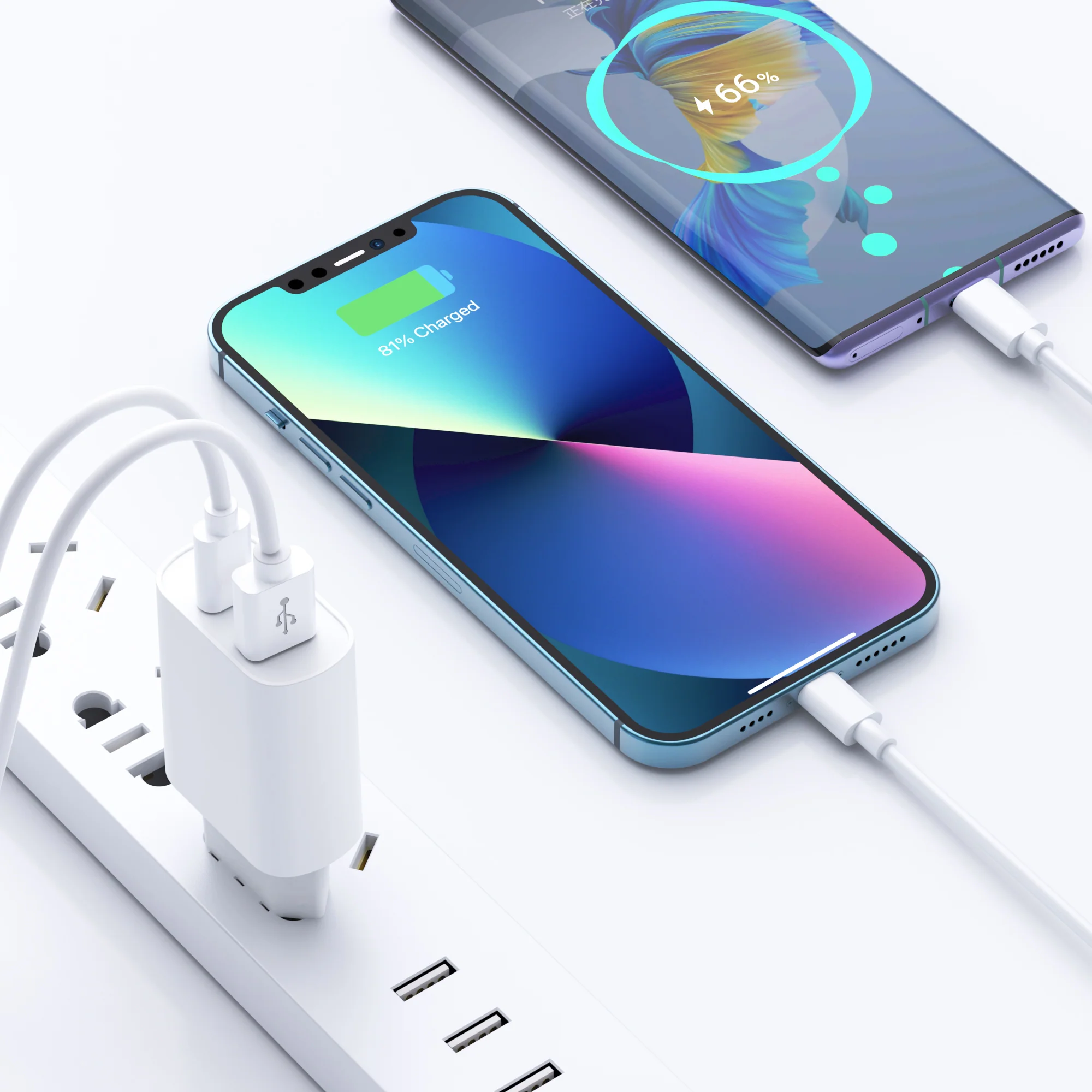 شاحن USB-C سريع 20W أبيض - Image 9