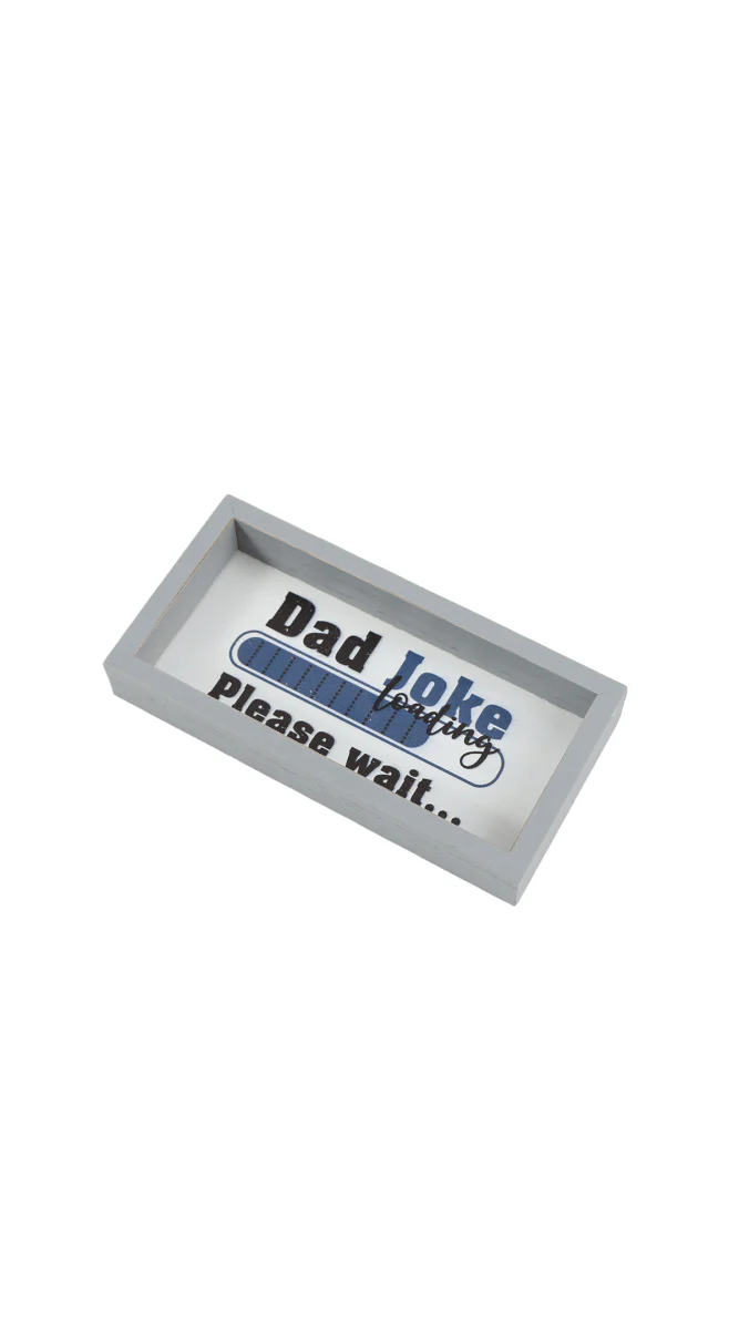 لافتة خشبية "Dad Joke Loading" للمكتب  - Image 2