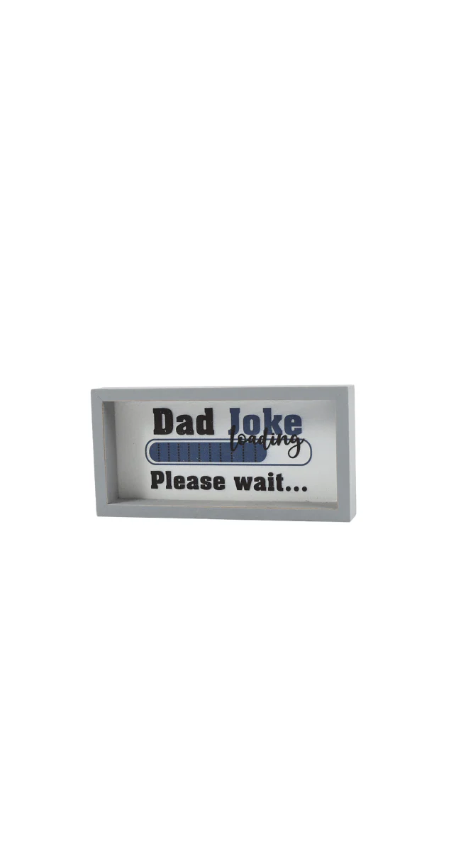 لافتة خشبية "Dad Joke Loading" للمكتب  - Image 3